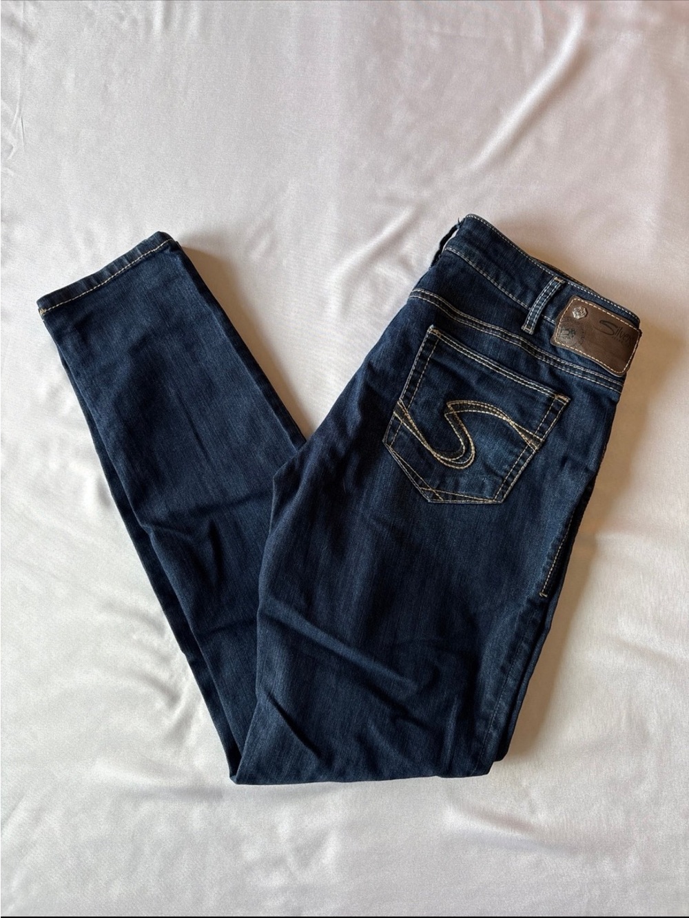 Silver Jeans Dark Wash Blue Jeggings